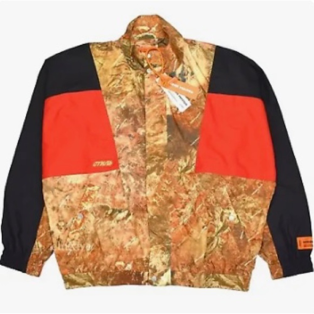 Heron Preston camo track jacket